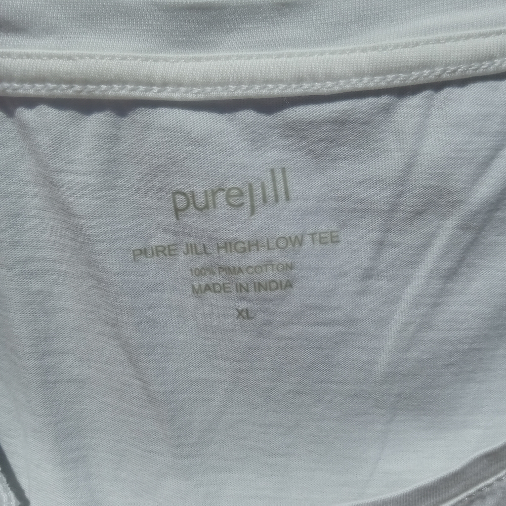 J. Jill Pima Cotton Bundle of XL Tees Blue Pink White - Picture 8 of 12
